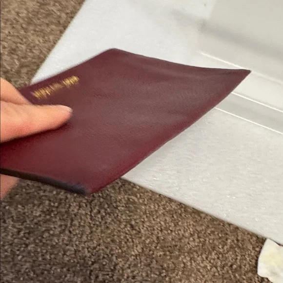 Michael Kors Pebbled Leather burgundy wine Wristlet Clutch - Picture 4 of 6